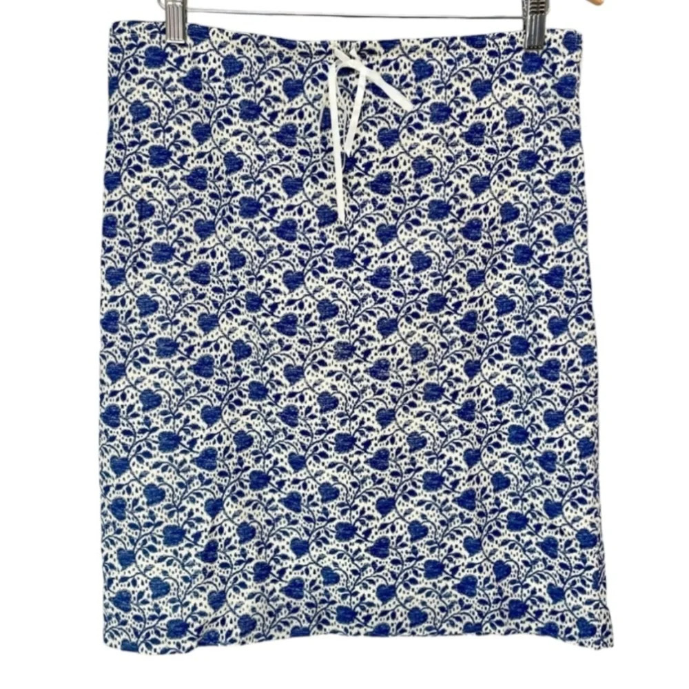 Alex Mill Blue and White Midi Skirt